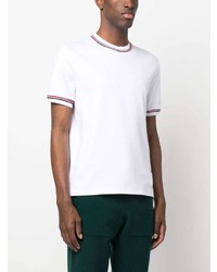 T-shirt à col rond blanc Thom Browne