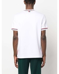 T-shirt à col rond blanc Thom Browne