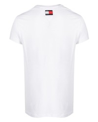 T-shirt à col rond blanc Tommy Jeans