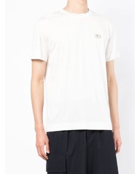 T-shirt à col rond blanc Emporio Armani