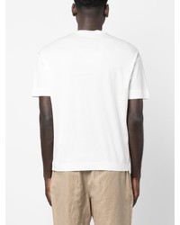 T-shirt à col rond blanc Emporio Armani