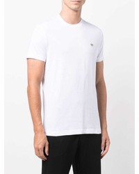T-shirt à col rond blanc Emporio Armani