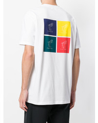 T-shirt à col rond blanc Futur