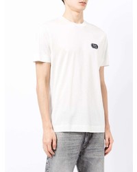 T-shirt à col rond blanc Emporio Armani