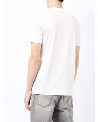 T-shirt à col rond blanc Emporio Armani