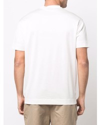 T-shirt à col rond blanc Emporio Armani