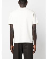 T-shirt à col rond blanc Lanvin