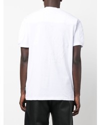 T-shirt à col rond blanc Philipp Plein