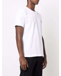 T-shirt à col rond blanc White Mountaineering