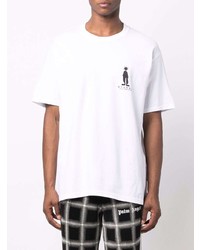 T-shirt à col rond blanc Stussy