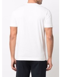 T-shirt à col rond blanc Emporio Armani