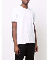 T-shirt à col rond blanc Moncler