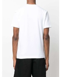 T-shirt à col rond blanc Calvin Klein