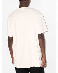 T-shirt à col rond blanc Alexander McQueen