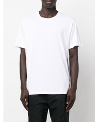 T-shirt à col rond blanc MM6 MAISON MARGIELA