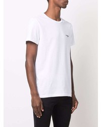 T-shirt à col rond blanc Balmain