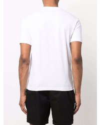 T-shirt à col rond blanc Ea7 Emporio Armani