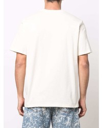 T-shirt à col rond blanc MSGM