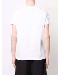 T-shirt à col rond blanc Balmain