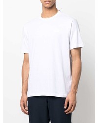 T-shirt à col rond blanc Ea7 Emporio Armani