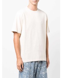 T-shirt à col rond blanc Stussy