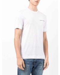 T-shirt à col rond blanc Emporio Armani