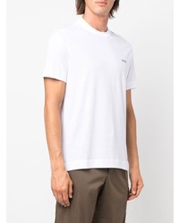 T-shirt à col rond blanc Z Zegna