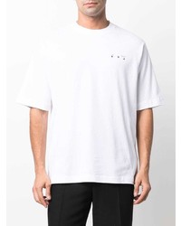 T-shirt à col rond blanc Off-White