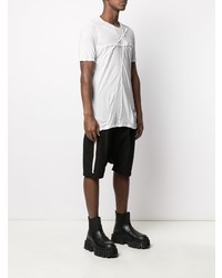 T-shirt à col rond blanc Rick Owens DRKSHDW