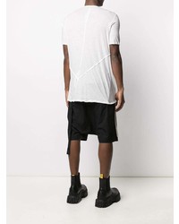 T-shirt à col rond blanc Rick Owens DRKSHDW