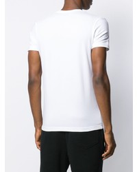 T-shirt à col rond blanc Dondup