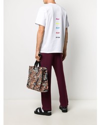 T-shirt à col rond blanc MSGM