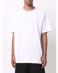 T-shirt à col rond blanc Balmain