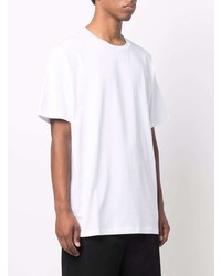 T-shirt à col rond blanc Balmain