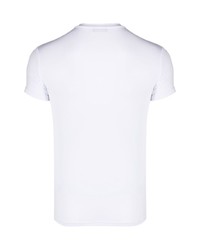 T-shirt à col rond blanc Emporio Armani