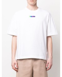 T-shirt à col rond blanc Off-White