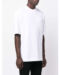 T-shirt à col rond blanc Zegna