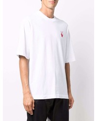 T-shirt à col rond blanc Off-White