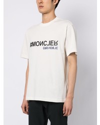 T-shirt à col rond blanc MONCLER GRENOBLE