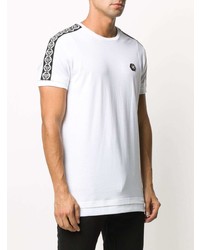 T-shirt à col rond blanc Philipp Plein