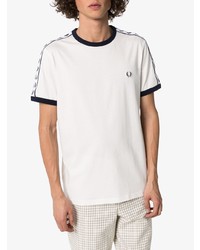 T-shirt à col rond blanc Fred Perry