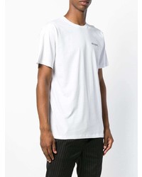 T-shirt à col rond blanc MSGM