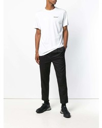 T-shirt à col rond blanc MSGM