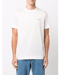 T-shirt à col rond blanc Emporio Armani