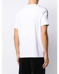 T-shirt à col rond blanc Ea7 Emporio Armani