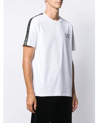 T-shirt à col rond blanc Ea7 Emporio Armani