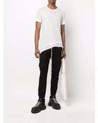 T-shirt à col rond blanc Rick Owens