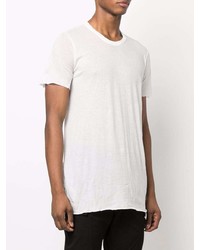 T-shirt à col rond blanc Rick Owens