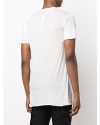 T-shirt à col rond blanc Rick Owens