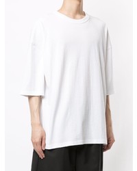 T-shirt à col rond blanc Bottega Veneta